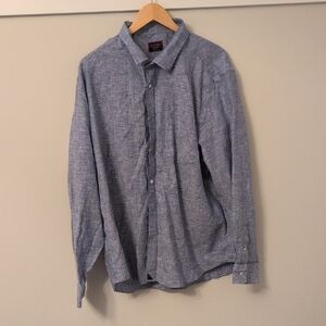 UNTUCKit Blue Casual Button-Down Shirt